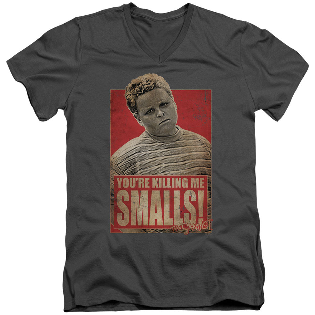 Sandlot Smalls Adult V-Neck Slim Fit T-shirt Front