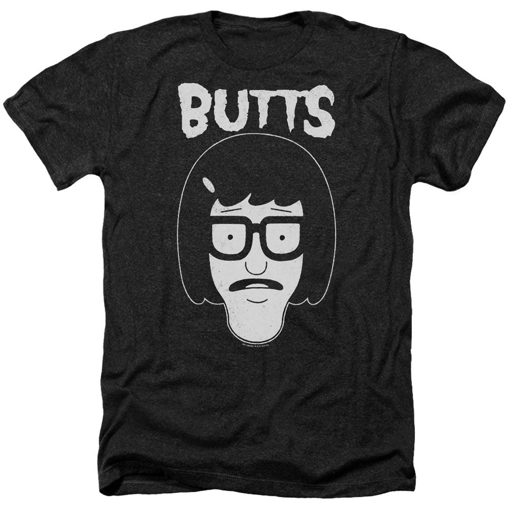 Bobs Burgers Butt Friend Adult Heather 40% Poly T-shirt Front