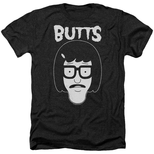 Bobs Burgers Butt Friend Adult Heather 40% Poly T-shirt Front