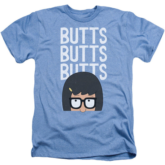 Bobs Burgers Peepin Adult Heather 40% Poly T-shirt Front