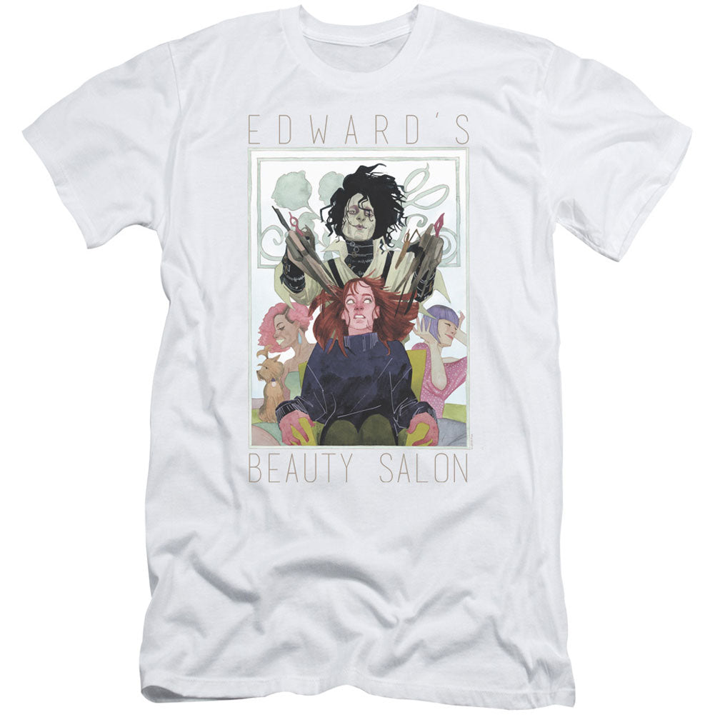 Edward Scissorhands Salon Adult Slim Fit Slim Fit T-shirt Front