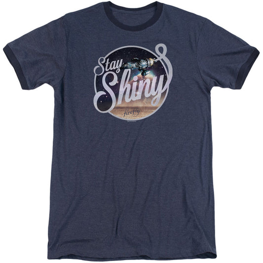 Firefly Stay Shiny Adult Ringer T-shirt Front