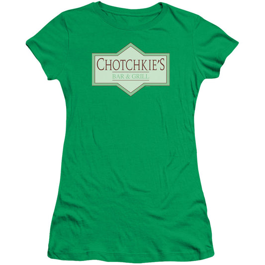 Office Space Chotchkies Cap Sleeve Junior Top Front