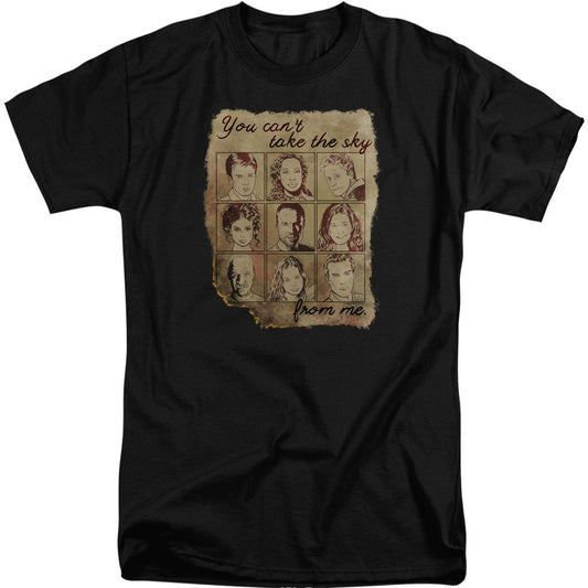 Firefly Burned Poster Adult Tall T-shirt Tall Front