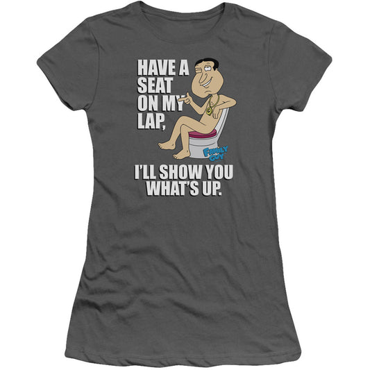Family Guy Whats Up Cap Sleeve Junior Top Front