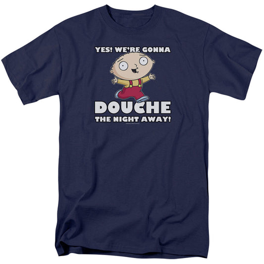 Family Guy Douche The Night Away Adult T-shirt Front