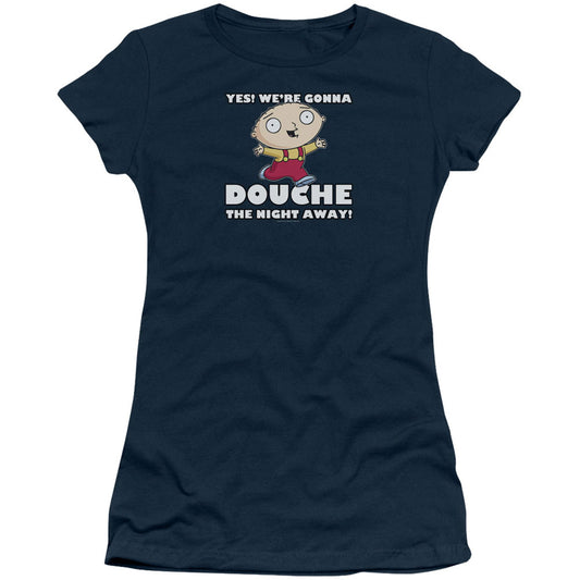 Family Guy Douche The Night Away Cap Sleeve Junior Top Front