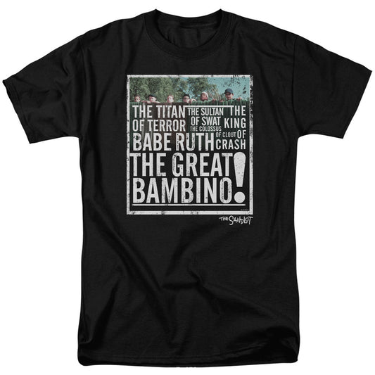 Sandlot The Great Bambino Adult T-shirt Front