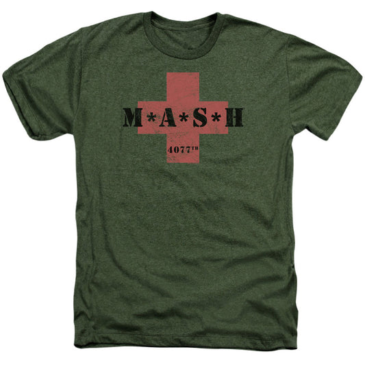 Mash Cross Adult Heather 40% Poly T-shirt Front