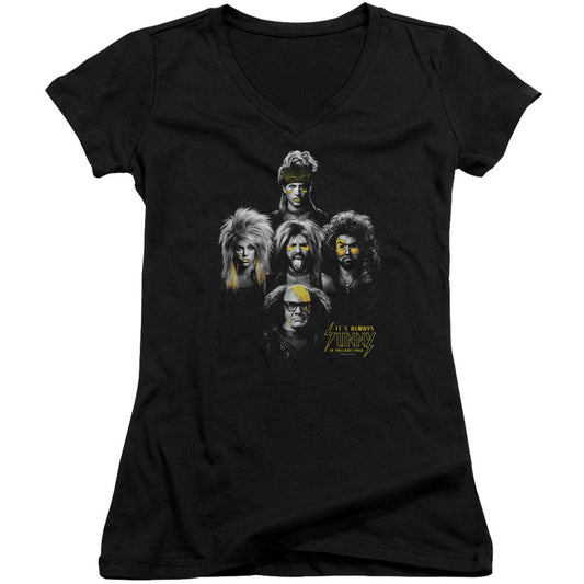 Its Always Sunny In Philadelphia Rocker Heads V-Neck Junior Top Front
