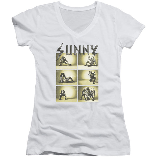 Its Always Sunny In Philadelphia Rock Photos V-Neck Junior Top Front