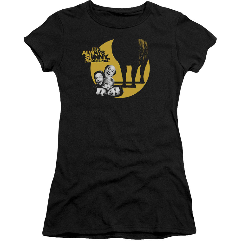 Its Always Sunny In Philadelphia Pile Cap Sleeve Junior Top Front