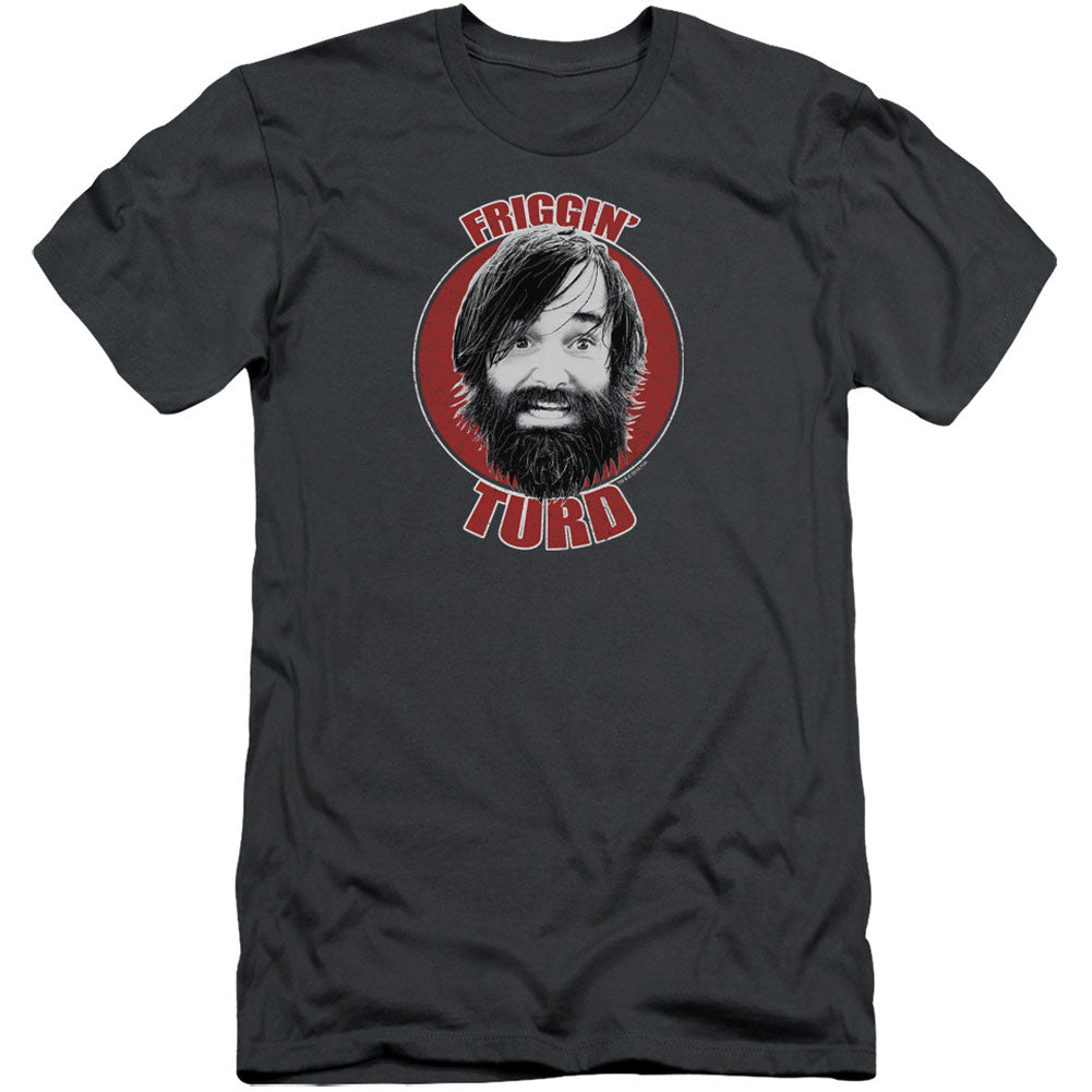 Last Man On Earth Friggin Turd Adult Slim Fit Slim Fit T-shirt Front