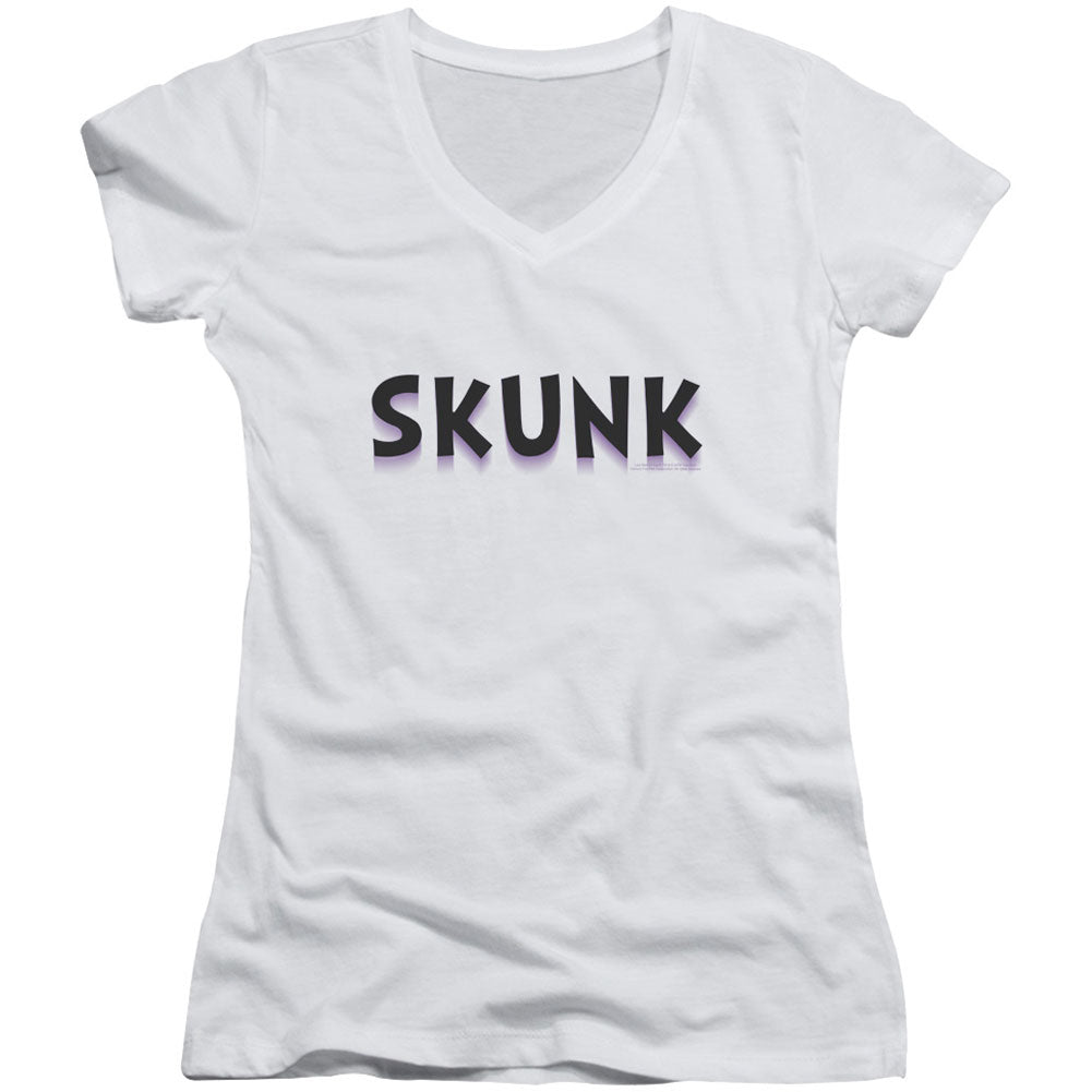 Last Man On Earth Skunk V-Neck Junior Top Front