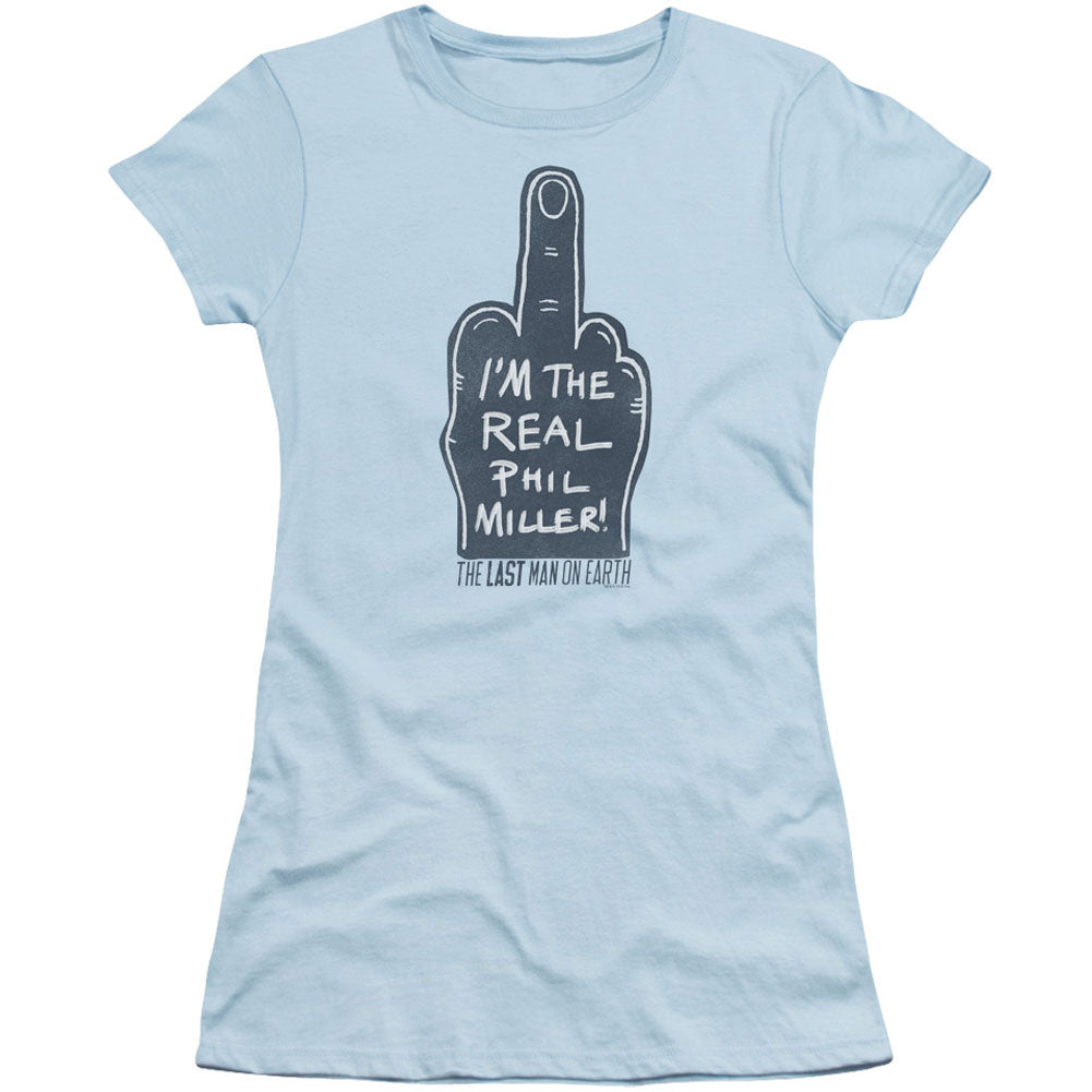 Last Man On Earth Real Phil Cap Sleeve Junior Top Front