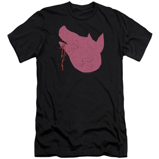 American Horror Story Pig Head Adult Slim Fit Slim Fit T-shirt Front