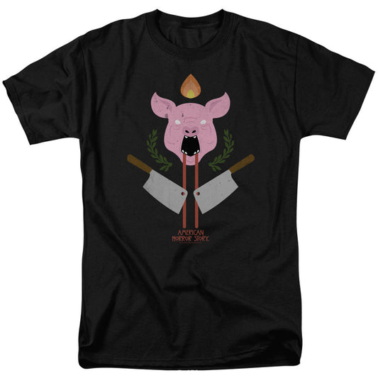 American Horror Story Pig Cleavers Adult T-shirt Front