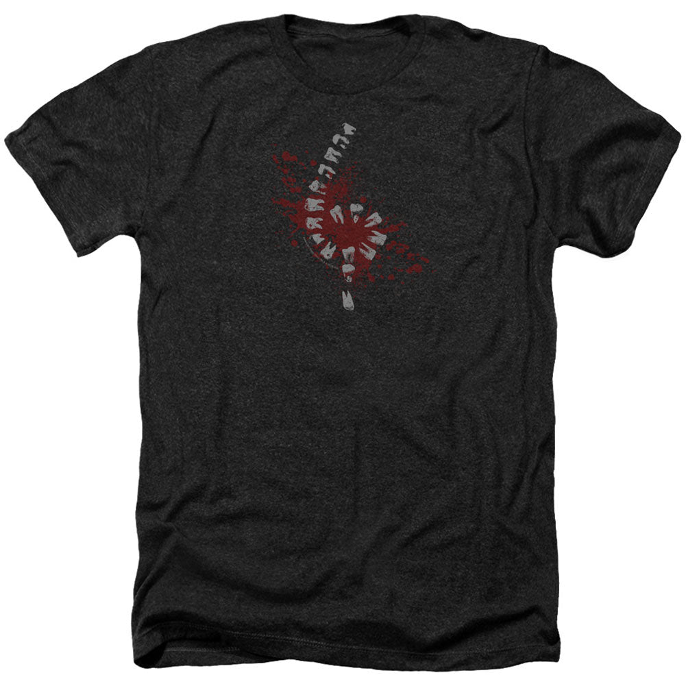 American Horror Story Teeth Adult Heather 40% Poly T-shirt Front