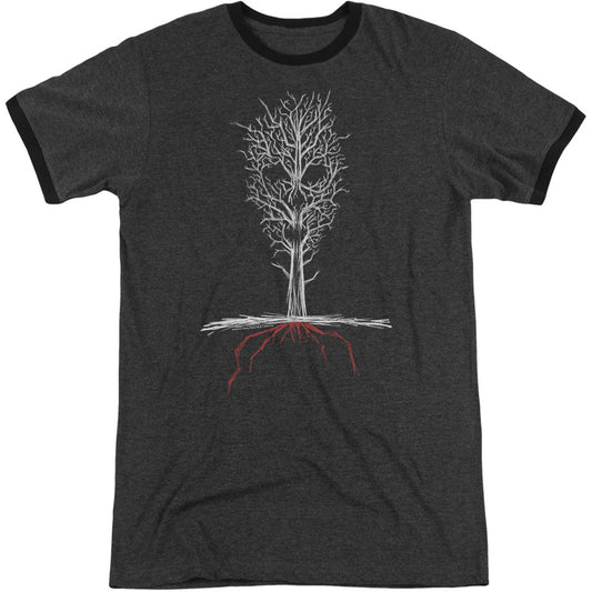 American Horror Story Scary Tree Adult Ringer T-shirt Front