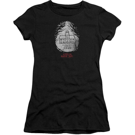 American Horror Story Its Everywhere Cap Sleeve Junior Top Front