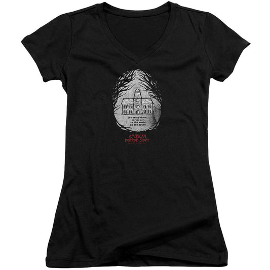 American Horror Story Its Everywhere V-Neck Junior Top Front