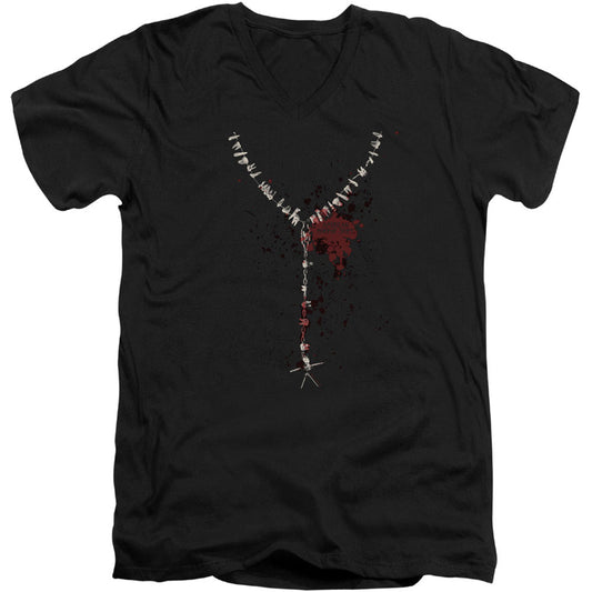 American Horror Story Necklace Adult V-Neck Slim Fit T-shirt Front