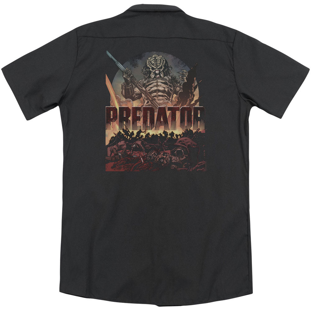 Predator Battle (Back Print) Workshirt Back