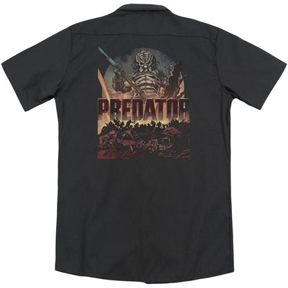 Predator Battle (Back Print) Workshirt Back