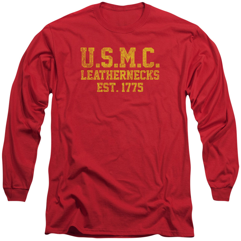 Us Marine Corps Leathernecks Long Sleeve Front
