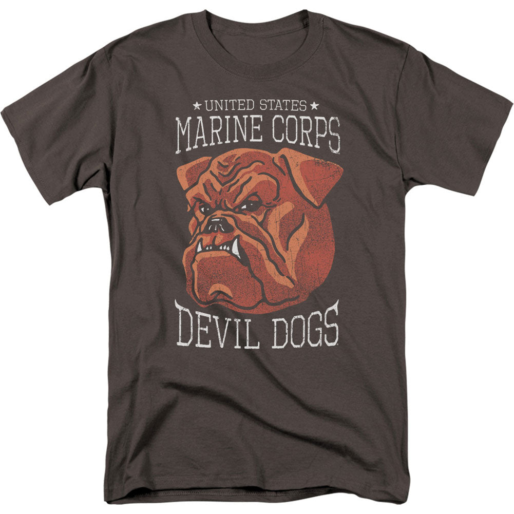 Us Marine Corps Devil Dogs Adult T-shirt Front