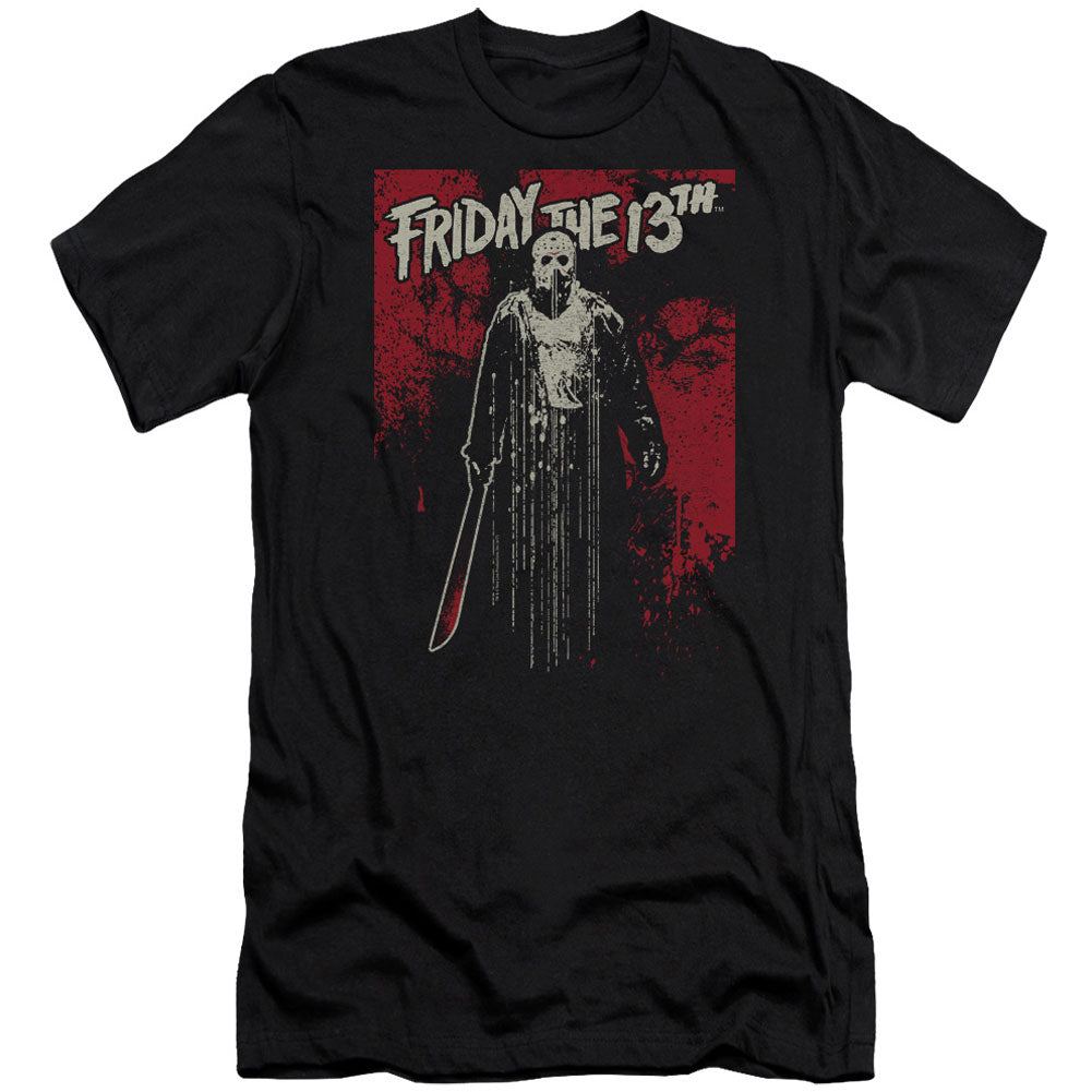 Friday The 13th Drip Premium Canvas Brand Slim Fit T-shirt Front