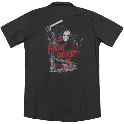 Friday The 13th Cabin (Back Print) Workshirt Back