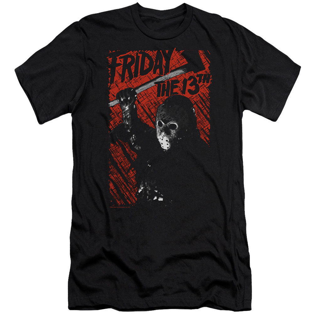 Friday The 13th Jason Lives Premium Canvas Brand Slim Fit T-shirt Front