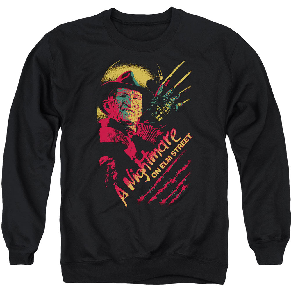 Nightmare On Elm Street Freddy Claws Adult Sweatshirt Front
