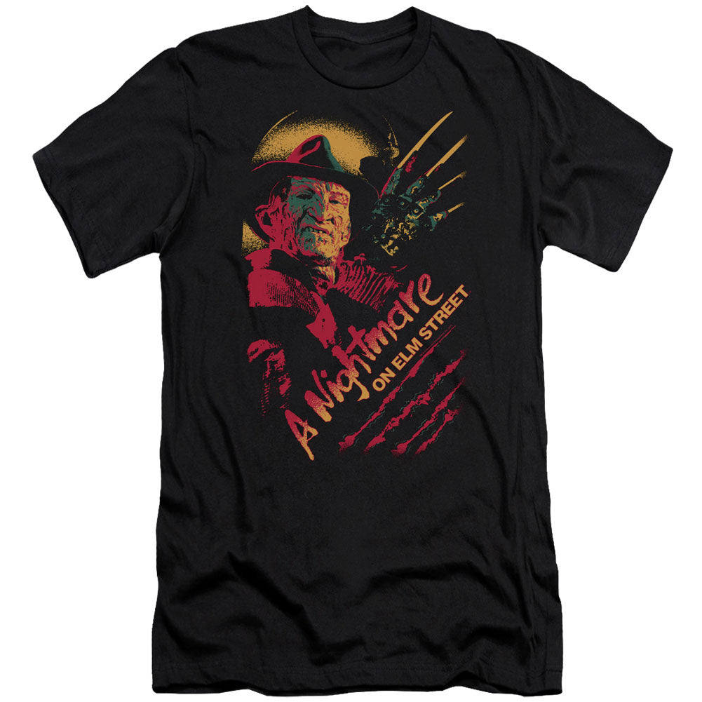 Nightmare On Elm Street Freddy Claws Adult Slim Fit Slim Fit T-shirt Front