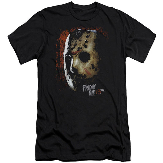 Friday The 13th Mask Of Death Adult Slim Fit Slim Fit T-shirt