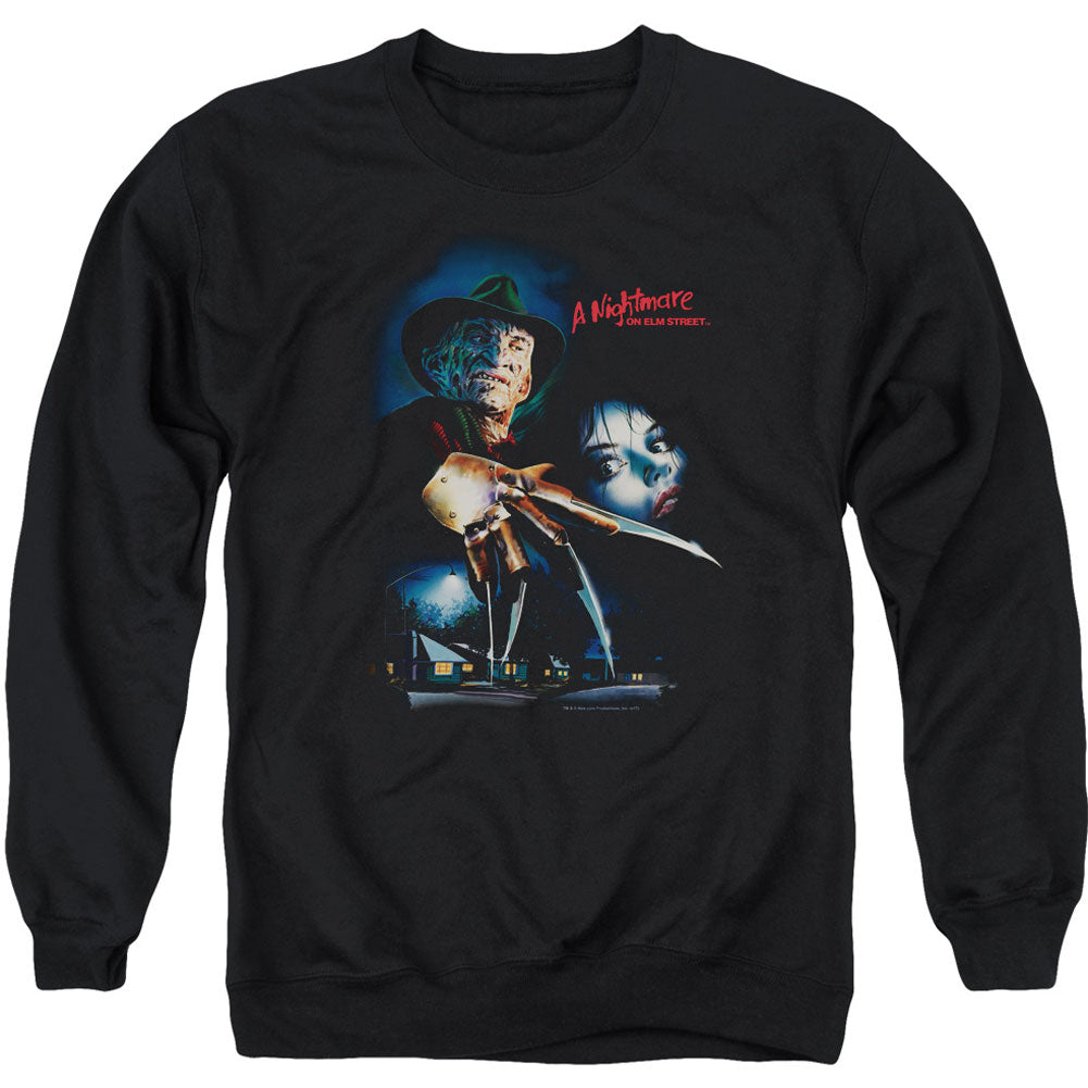 Nightmare On Elm Street Elm Street Poster Adult Sweatshirt Front