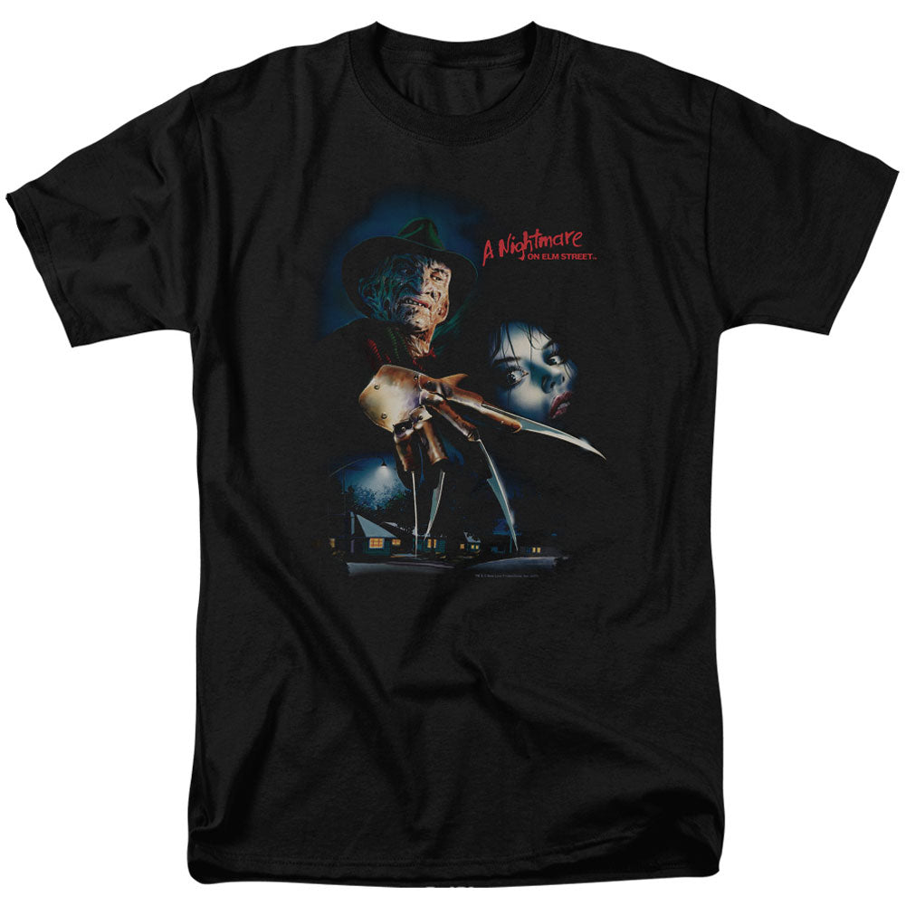 Nightmare On Elm Street Elm Street Poster Adult T-shirt Front