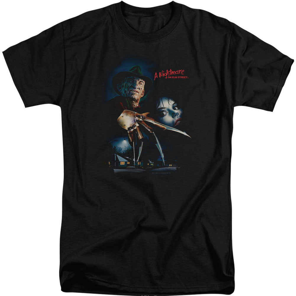 Nightmare On Elm Street Elm Street Poster Adult Tall T-shirt Tall Front