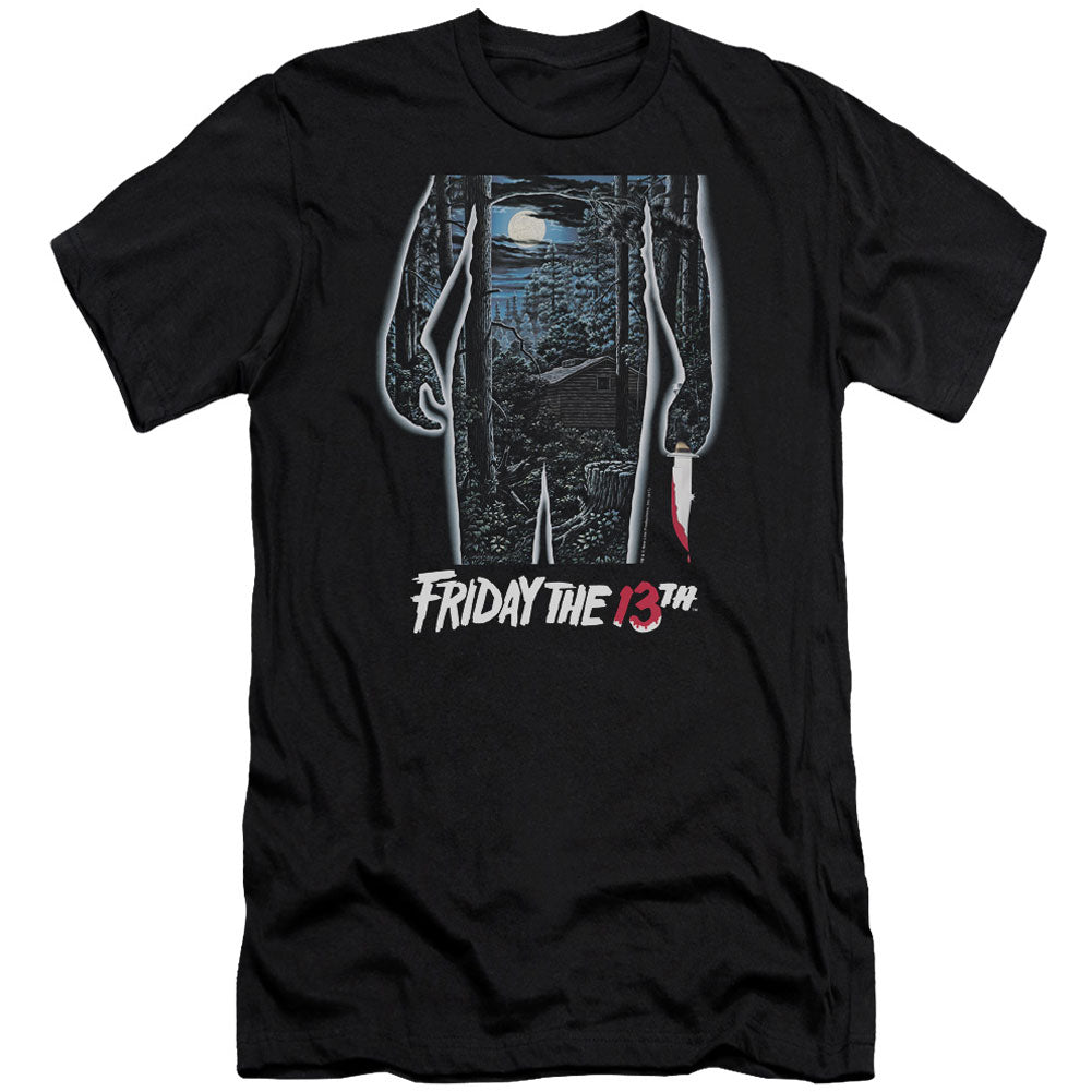 Friday The 13th 13th Poster Premium Canvas Brand Slim Fit T-shirt Front