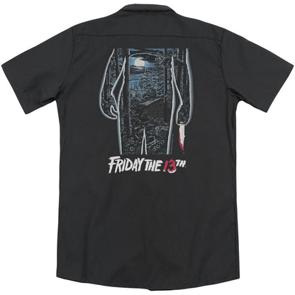 Friday The 13th 13th Poster (Back Print) Workshirt Back