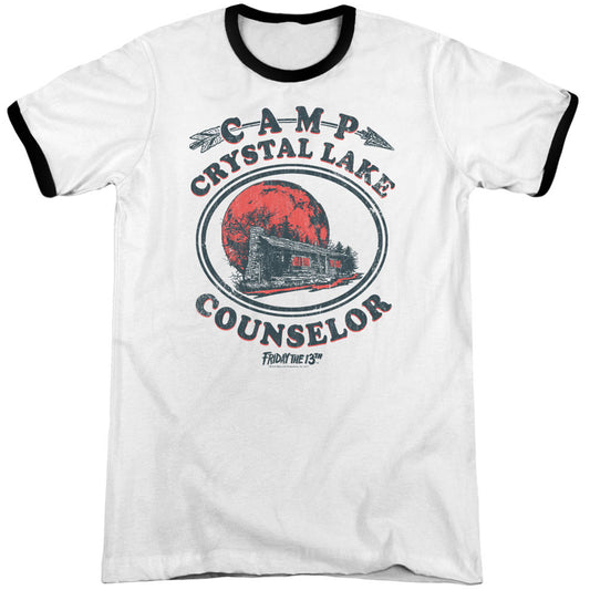 Friday The 13th Camp Counselor Adult Ringer T-shirt