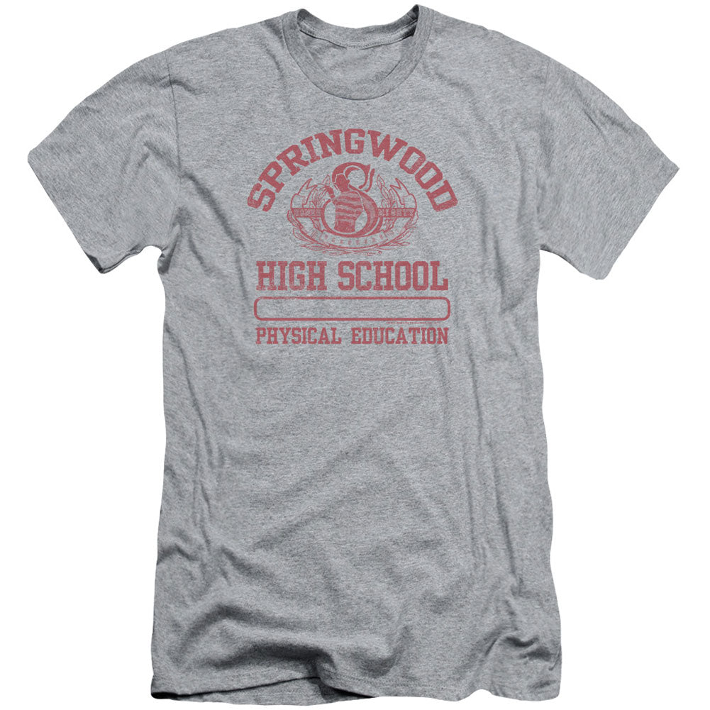 Nightmare On Elm Street Springwood High Adult Slim Fit Slim Fit T-shirt Front