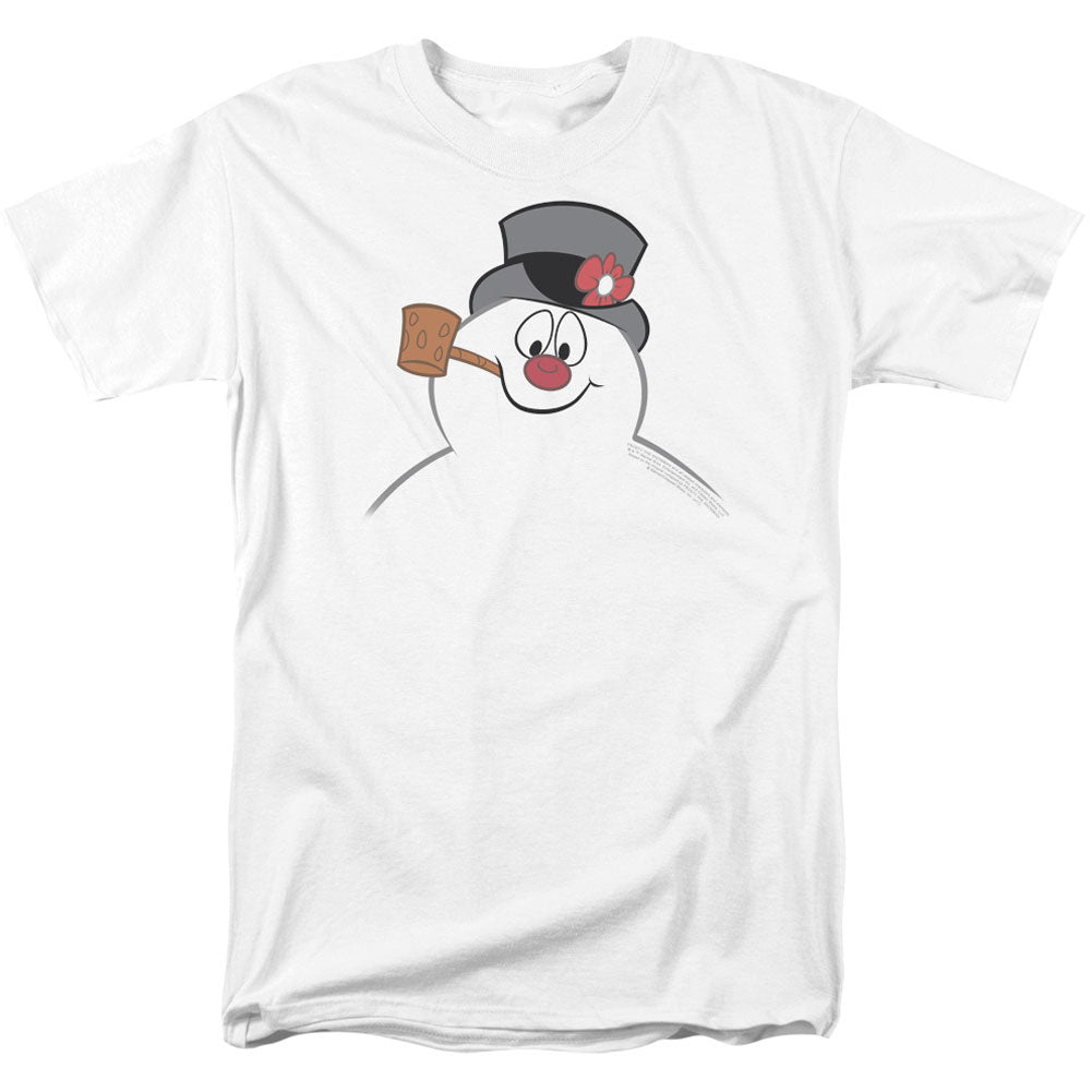 Frosty The Snowman Frosty Face Adult T-shirt Front