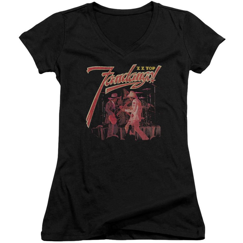 ZZ Top Fandango V-Neck Junior Top Front