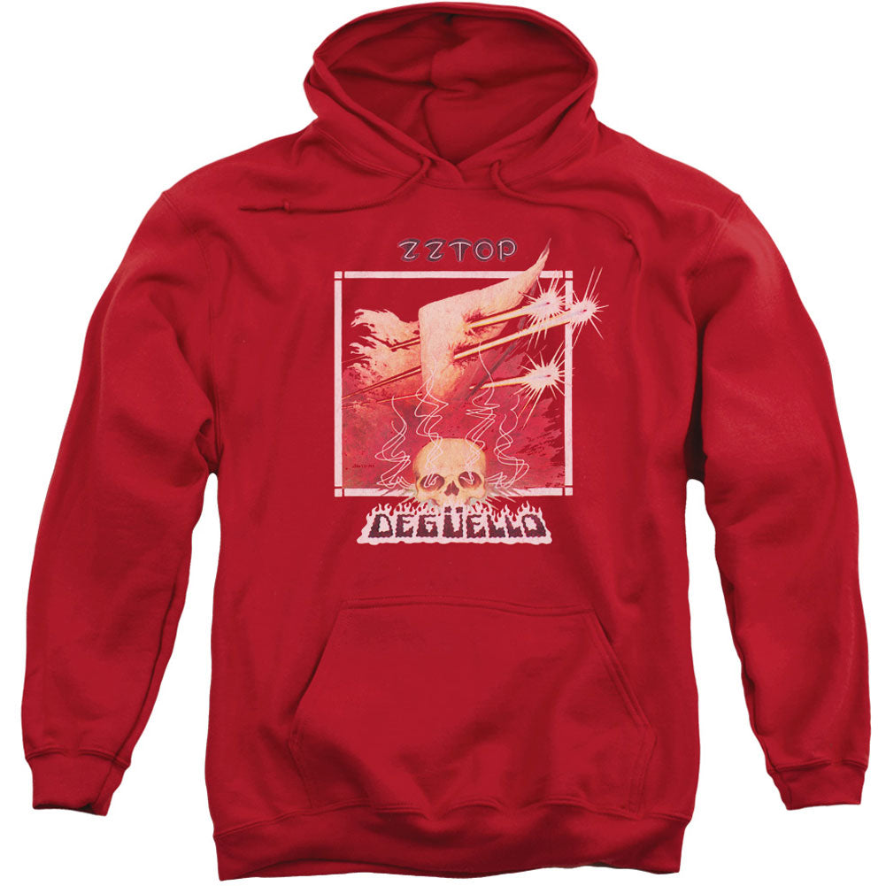 ZZ Top Deguello Cover Adult 25% Poly Hooded Sweatshirt Front