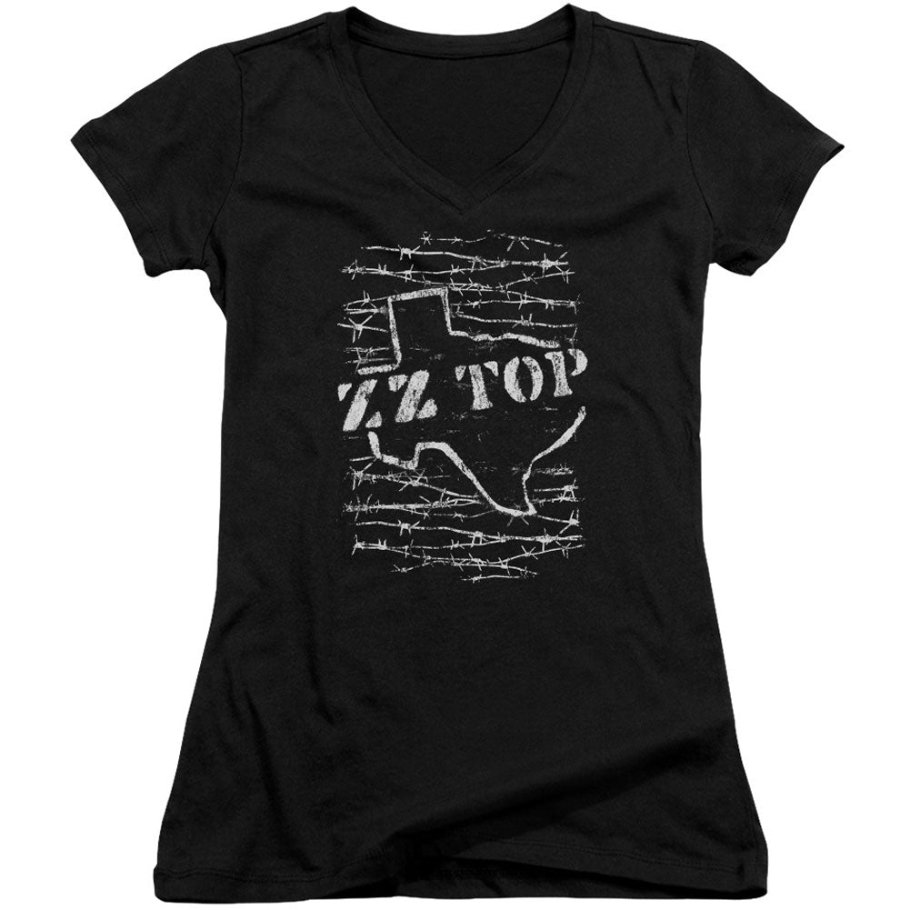 ZZ Top Barbed V-Neck Junior Top
