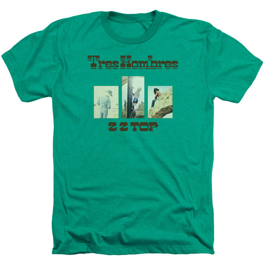 ZZ Top ZZ Top Tres Hombres Adult Heather 40% Poly T-shirt