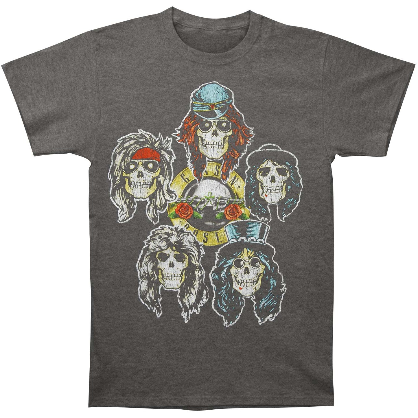 Guns N Roses Guns N Roses Five Vintage Heads T-shirt