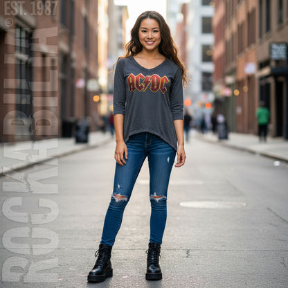 Red Name Long Sleeve Junior Baby Doll Junior Top